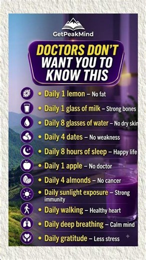 Do These 10 Simple Things Every Day for Total Health | GetPeakMind