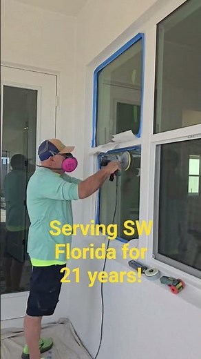 Scratched glass repair, the process.