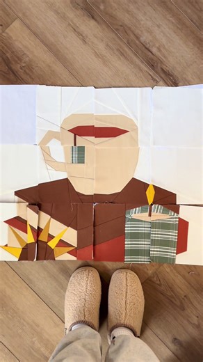 Locking myself in the craft room all weekend to work on my book club quilt 🥰🫶 snuggly slip ons are Bearpaw Snuggle Martis - found mine at TJ’s but they have them here on TikTok as well. They have a durable sole and can be worn outdoors to go haunt ur fave indie bookstore. #booktok #quiltersoftiktok #quilting