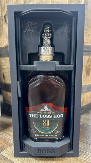 TheBourbonBarnGNV on Instagram: "🔥 WHISTLEPIG BOSS HOG ALERT 🔥 Just landed at The Bourbon Barn: 🐷 WhistlePig The Boss Hog – Feather & Flame 💰 Priced at $579.99"