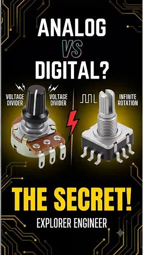 Stop Confusing These! Potentiometer vs Encoder 🔌