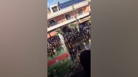 Video: Hezbollah walkie-talkies explode at funeral for pager explosion victims