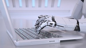 Robots Hands Typing On Laptop Keyboard Stock Footage Video (100% Royalty-free) 1058766676 | Shutterstock