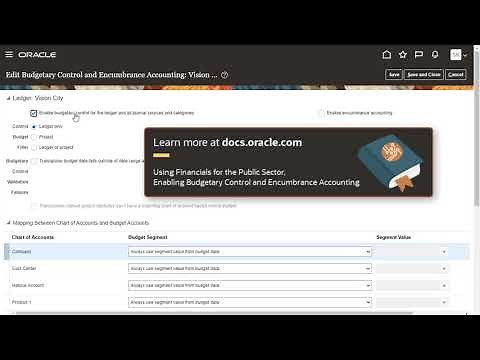 Setting Up Oracle ERP Cloud Budgetary Control for EPM Integration