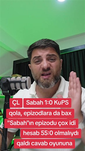 Sabah 1:0 KuPS Çempionlar Liqası - Sabahın qolu və epizodlar