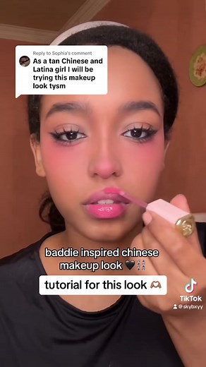 Dark Edgy Chinese Makeup Tutorial: Wonyoung Inspired Look