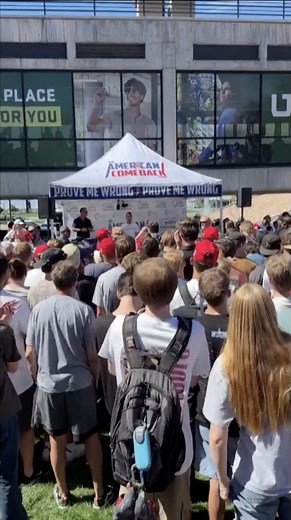 TRIGGER WARNING: SENSITIVE CONTENT AND GRAPHIC IMAGES Eyewitness video showed the moment U.S. conservative activist Charlie Kirk, an influential ally of President Donald Trump, was fatally shot on Wednesday, September 10, 2025 (U.S. Time), while speaking at a Utah university, sparking a manhunt for a lone sniper who the governor said had carried out a political assassination. In the video, a person is heard asking Kirk about the number of mass shooters in the United States in the last ten years.