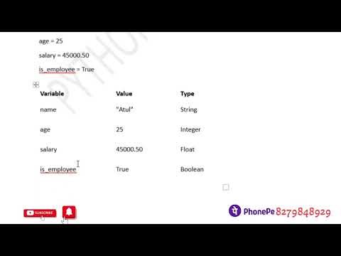 Python Class| Variable|Variables in Python|Lecture 4