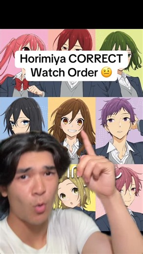 Kaz on Instagram: "Here is the "correct" watch order for Horimiya 🫣 This is just the chronological watch order. Dont need to watch it like this. - #anime #animemanga #animereels #animerecommendation #animefan #animes #horimiya"
