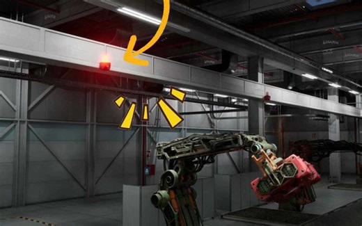 生产车间机械臂运行预警