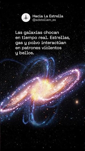 ¡Galaxias que CHOCAN en tiempo real! 😱 Estrellas, gas y polvo en caos violento y hermoso 🤯