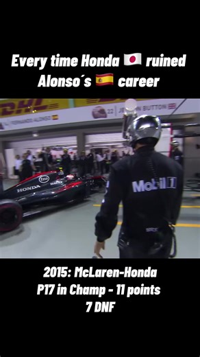 La malédiction d'Alonso et le moteur Honda en F1