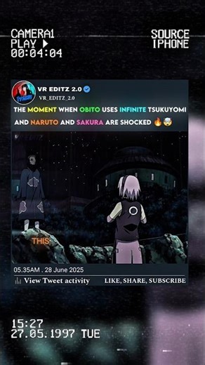 OBITO USE INFINITE TSUKUYOMI 🔥🤯