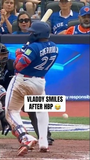 Vladimir Guerrero Jr. Laughs Off The HBP 😂