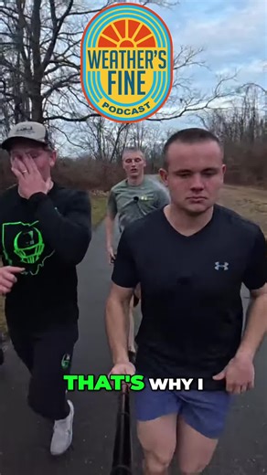 Weather's fine? Don't let the world decide your course. Commit to your vision, no matter what. ❤️ #Inspiration #Motivation #Running #Faith #Podcast