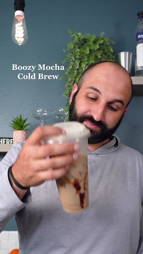 Boozy Mocha Cold Brew 🍫Follow for fun cocktail recipes! ☕️from Trade Coffee Co. #coldbrew #espresso #cocktails #vodka