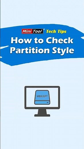 How to Check MBR or GPT Partition Style Quickly? #partition #windowstips