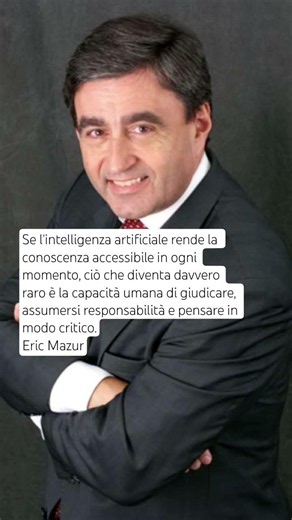 Eric Mazur e il pensiero critico #pensierocritico #ericmazur #harvard #university #critica #shorts