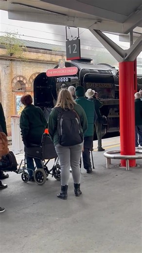 71000 Duke of Gloucester - the unique loco designed by British Railways in the early 1950’s- which was intended to be the prototype for a whole new class. Built at Crewe in 1954, British Railways then decided in 1955 to focus on a future built on diesel and electric traction rather than steam. No more locos to this design were built, but the loco went into service but was withdrawn in 1962. After being rescued from a scrap yard in the 1970’s enthusiasts re-built the loco, breaking new ground in 