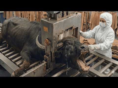 Buffalo Leather Processing From Raw Hide to Luxury Car Seats & Umbrellas