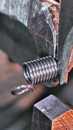 Metal spring manufacturing process