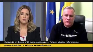 35K views · 1.3K reactions | Igor Zhovkva, chief diplomatic adviser to Ukrainian President Volodymyr Zelenskyy, is calling on world leaders to continue sanctions on Russia, as the country's 'sham referendum' could lead to the annexation of part of Ukraine. Prime Minister Justin Trudeau, in talks with Zelenskyy, has promised more support to counteract Russian efforts. | CBC Politics | Facebook