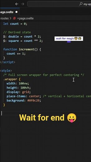 ⚡ Derived State in Svelte Explained in 30 Seconds | Coding Shorts 🚀