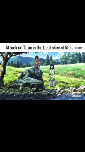 anime gifs on Instagram: "Attack on Titan is the best slice of life anime I've ever watched 🤧🥹🕊️ . . #attackontitan #animelovers #mikasa #erenyeager #ermikalove"