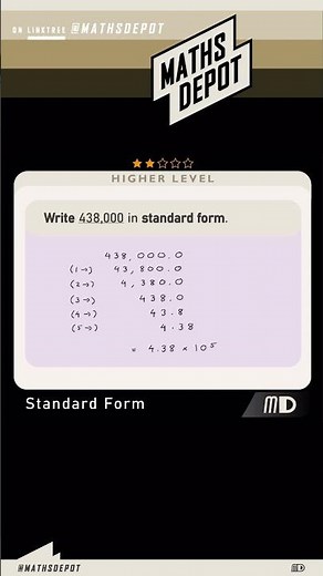 The Ultimate Guide to Standard Form #maths #shorts #mathhelp #mathsshorts #mathstricks #mathematics