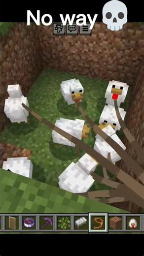 chicken tree 💀🐔 #minecraftmemes
