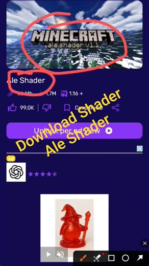 Cara Download Shader Ale Shader #minecraft #topaddons1 #shaders