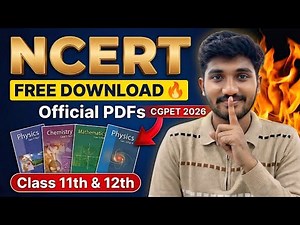 NCERT Books PDF Download FREE ✅ | Class 11 & 12 (Official PDFs) | CGPET 2026