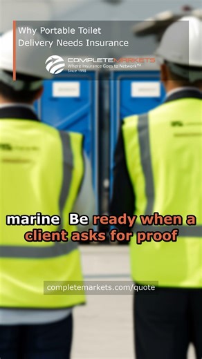 Why Portable Toilet Delivery Needs Insurance