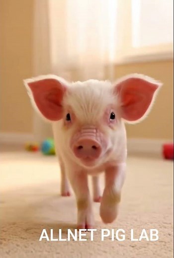 Cute Baby Pig Playing with Toys – Too Adorable to Hold 🐷❤️