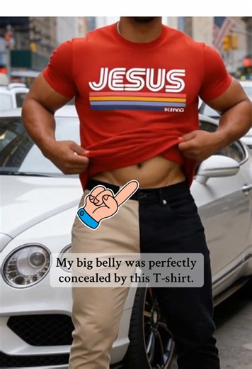 My big belly was perfectly concealed by this T-shirt.#summertees #loosetshirt #breathable #ootdformen