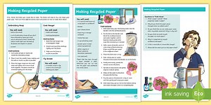 Making Recycled Paper Craft Instructions