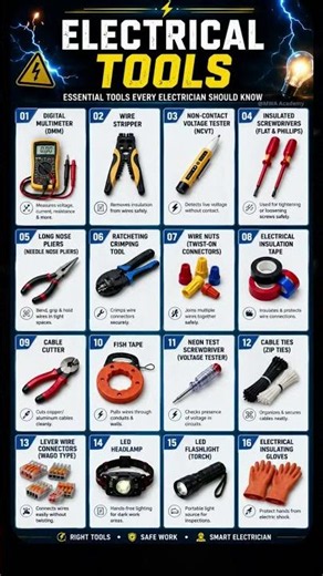 ⚡How Many of These Electrical Tools Do You Recognize?