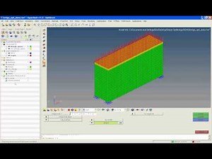 Topology Optimization setup demonstration in HyperMesh 11.0