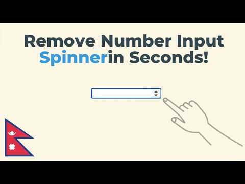 Remove Number Input Spinner in Seconds! 🚀 | In Nepali
