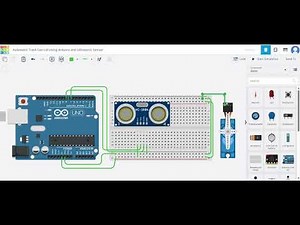 Arduino Smart Trash Can Lid | Ultrasonic Sensor and Servo Motor Automation (Tinkercad Simulation)