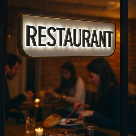 Custom Cafe Backlit Sign | LED Restaurant Logo Decor | Personalized 3D Illuminated Wall Sign for Business Storefront Branding - Etsy