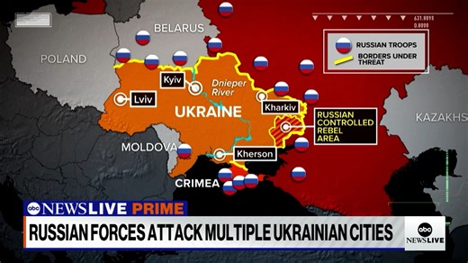 30K views · 562 reactions | "We have seen a massive, offensive operation, broadly from three general areas, by Russian forces into Ukraine," Ret. Gen. Robert Abrams says about Russian invasion of Ukraine. "The Ukrainian people are a tough, resilient people." https://abcn.ws/3sFYBly | ABC News Live | Facebook