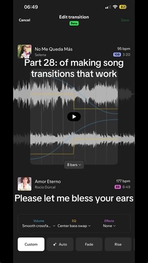 Creating Smooth Transitions for Songs in Your Mix