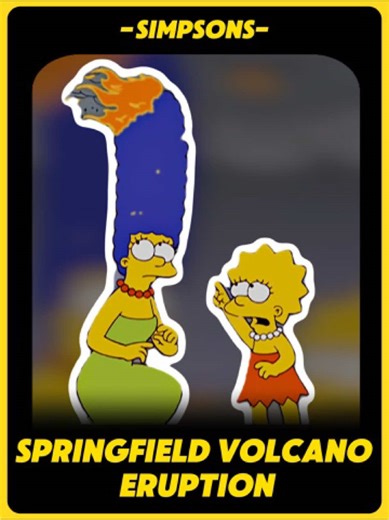 Springfield volcano eruption #simpsons #foryou #fyp | volcano eruption