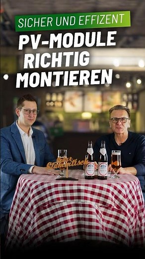 PV Module richtig montieren #solar #pv #handwerk #shorts