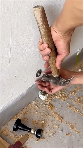 Installing a magnetic door stop