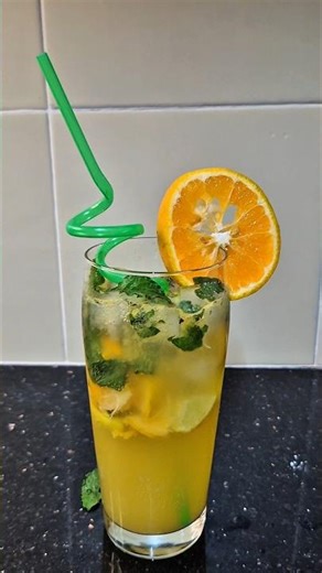 Refreshing Orange Mojito 🍊 ASMR– Clink, Muddle, Sip!