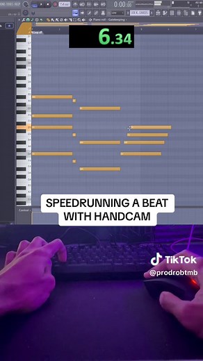 FL Studio Beat Production Speedrun with Handcam