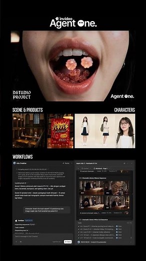 Making a candy ad using agent one invideo