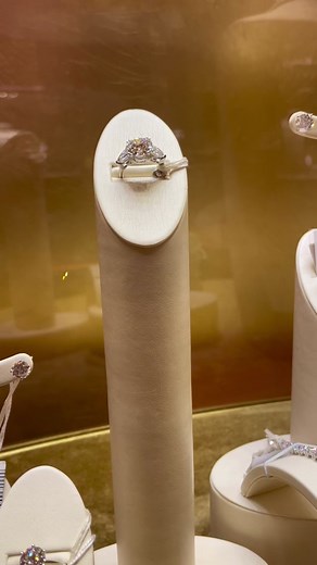 Luxurious Jewelry Display in Moscow's Jewelry Store